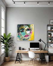 Load image into Gallery viewer, Beauty, Lover, Fighter 36”x36”