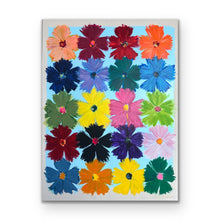 Load image into Gallery viewer, Flower Candy on Blue 48”x36”
