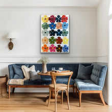 Load image into Gallery viewer, Flower Candy on White 48”x36”