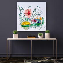 Load image into Gallery viewer, Garden Magic Hand Embroidered 36”x36”