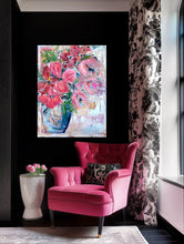 Load image into Gallery viewer, Pink Flower Club 48”x36”