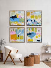 Load image into Gallery viewer, Love Is Fun 24”x24” Set of 4 Framed