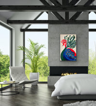 Load image into Gallery viewer, Red Peacock 48”x30”