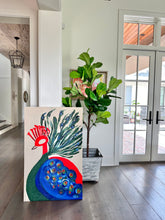 Load image into Gallery viewer, Red Peacock 48”x30”