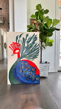 Load image into Gallery viewer, Red Peacock 48”x30”