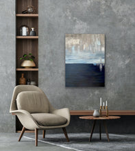 Load image into Gallery viewer, Inner Peace Blue Grey Abstract