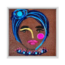 Load image into Gallery viewer, Sparkly Faces 12x12 framed