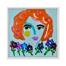 Load image into Gallery viewer, Sparkly Faces 12x12 framed