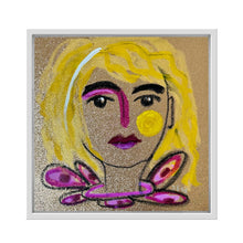 Load image into Gallery viewer, Sparkly Faces 12x12 framed