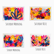 Load image into Gallery viewer, Weekend Collection 12”x18” set of 4