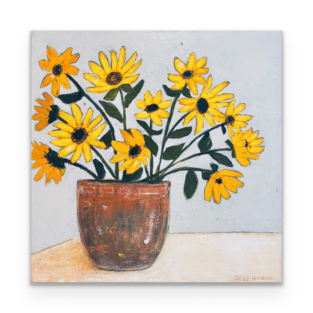 Sunflowers All Day 36”x36”
