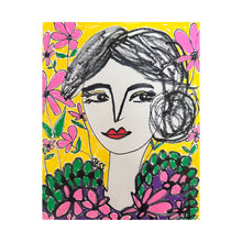 Load image into Gallery viewer, Garden Girlie Yellow 8”x10” paper
