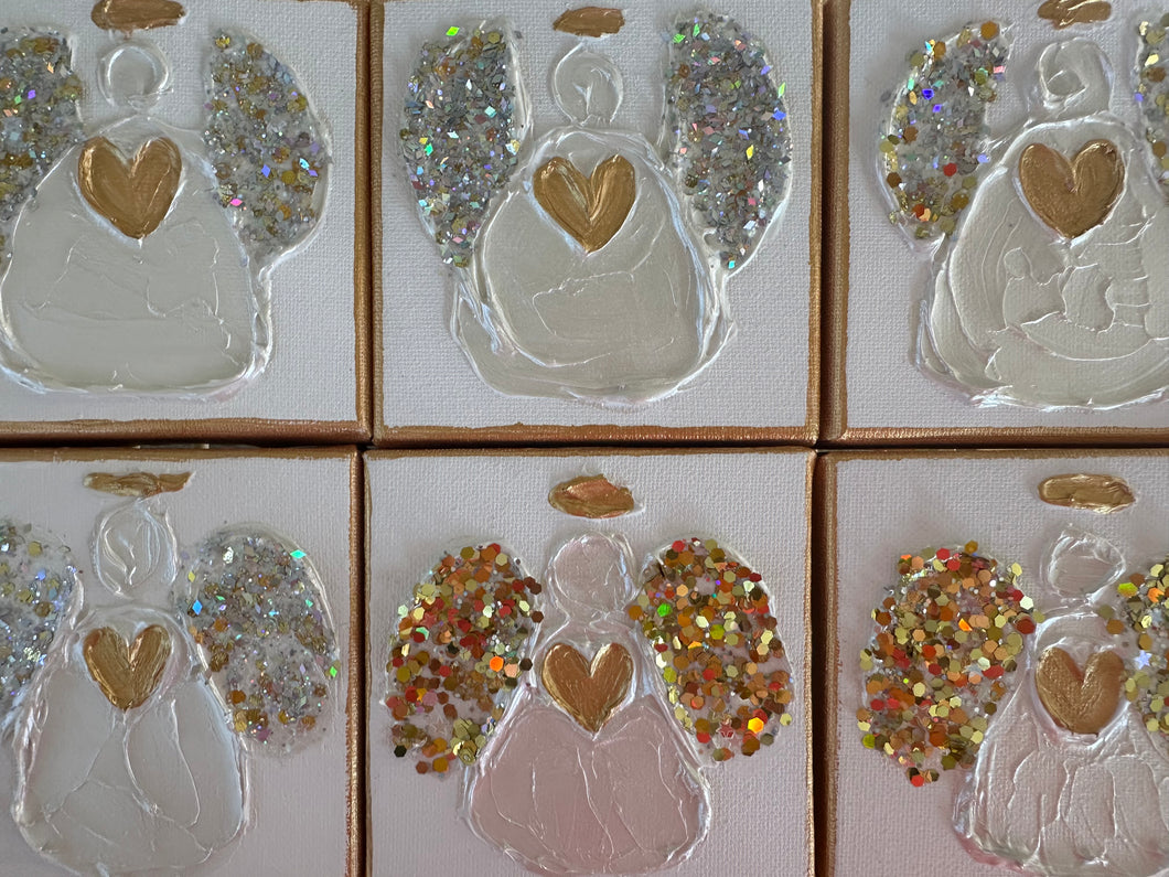 Heart of Gold Collection 4x4 canvas