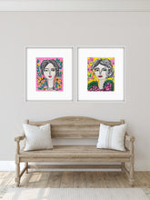 Load image into Gallery viewer, Garden Girlie Blue 8”x10” paper
