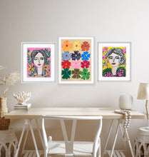 Load image into Gallery viewer, Garden Girlie Blue 8”x10” paper
