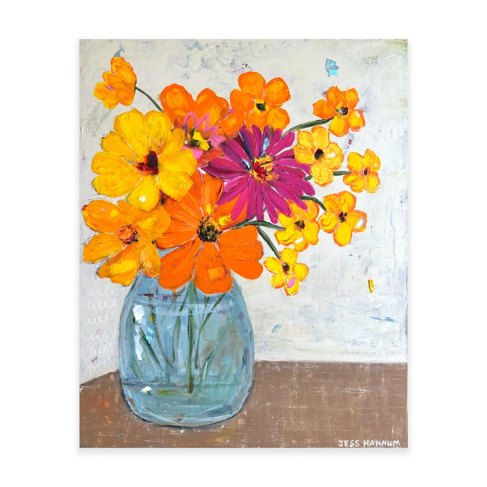 Happy Love Flowers 24”x 20”
