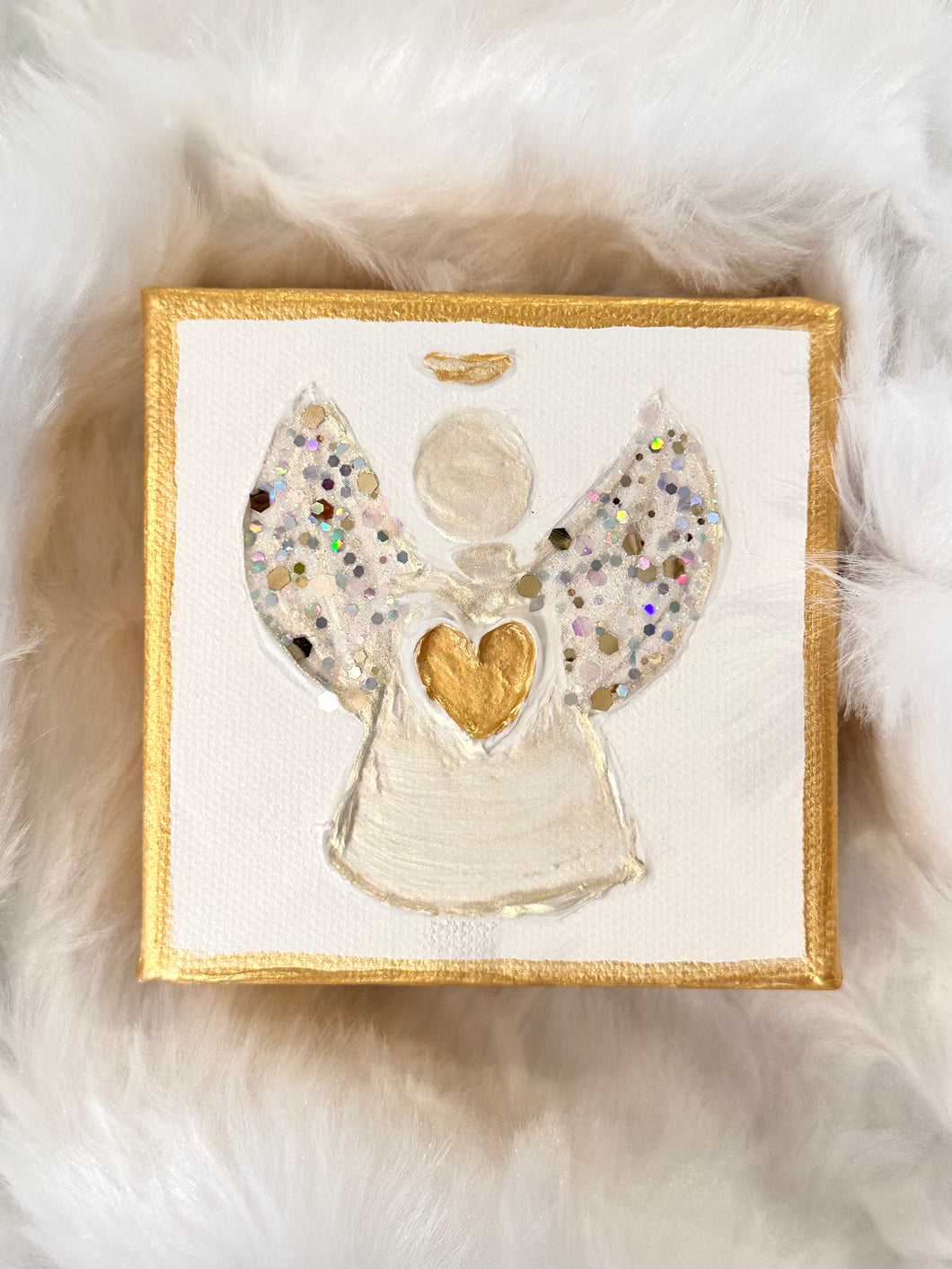 Heart of Gold Collection 4x4 canvas