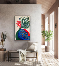 Load image into Gallery viewer, Red Peacock 48”x30”
