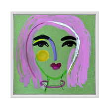 Load image into Gallery viewer, Sparkly Faces 12x12 framed
